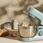 EK5234PTEAL Go Bake Stand Mixer- Large Electric Whisk with 4L Stainless Steel Bowl, 8 Speeds and Pulse Function, Mixing Beater, Dough Hook, and Whisk Attachments,… - Image 5