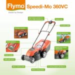Speedi-Mo 360VC Electric Rotary Lawn Mower, 1500W, 36cm Cutting Width, 40 L Grass Box, 967663301 - Image 8