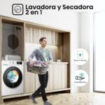 WDQA8014EVJM 60cm Freestanding 8 KG Front Load Washer Dryer – 1400 RPM – Pure Steam – PureJet – Pause and Add – Inverter Motor – White - Image 7