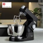Chef Baker Silver KVC85.004BK, Stand Mixer with Integrated Scale, 3 Stainless Steel Mixing Hooks and Rubber Whisk, 5L and 3.5L Bowls, 1200W, Black - Image 8