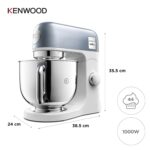 Stand Mixer ‎KMX760ABL for Baking, Stylish Kitchen Mixer with K-beater, Dough Hook and Whisk, 5 L Stainless Steel Bowl, Removable Splash Guard, 1000 W, Editions Blue - Image 5