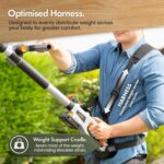 Pole Hedge Trimmer Cordless – Long Reach Telescopic Extendable Cutter for Hedges, Bushes, Branches, Shrubs – 2x 20V Batteries, Charger, Harness, 135° Adjustable Head,… - Image 2