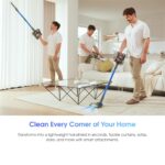 Cleaner,Stick Vacuum 45KPA/450W/60min,Wall-mounted Charging/V-shaped Anti-Tangle,with Self-standing Function and Removable Battery,Vacuum Cleaner for Pet… - Image 7