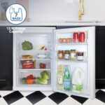 IG255W Freestanding Under Counter Larder Fridge with 2 Adjustable Glass Shelves, 1 Salad Drawer with Shelf On Top, Reversible Door, 131 Litre Capacity, 55 cm Wide, White - Image 5