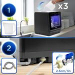 Table Top Dishwasher DW5 BK 950W Compact Tabletop Dish Washer Mini 5L Dishwashers with 8 Wash Cycles Electric Countertop Cleaner for Quick Eco Cleaning Plates Glass… - Image 3