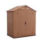 Keter Darwin Outdoor Apex Single Door Garden Storage Shed 6 x 4ft Grey Wood Look and Feel | Fade Free | All Weather Resistant | Safe and Secure | Zero Maintenance | 15 year… - Image 10