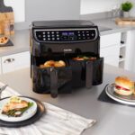EK4548 Dual Air Fryer – Double Drawer, 2 XL Non-Stick Cooking Trays, Sync & Match Cook Function, Independent Cooking, 8.2L, Sensor Touch Display, 12 Presets, Oil Free,… - Image 4
