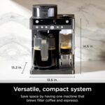 Prestige 2-in-1 Filter Coffee and Pod Capsule Machine with Built-in Milk Frother, Make Lattes, Iced Coffee and Flat Whites, Gunmetal CFN802UKGM - Image 8