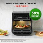 Halo Flexi Air Fryer & Large Mesh Tray | Digital Dual Air Fryer Oven | 11L: Serves 10+ | FryBakeGrillRoast & Reheat | 2400 W | Save £65 a Year on Energy Bills* | Black… - Image 2