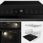 HDUKC60B 60cm Electric Cooker with Ceramic Hob-Black, A Rated Double Oven 50L/80L [Energy Class A] - Image 3
