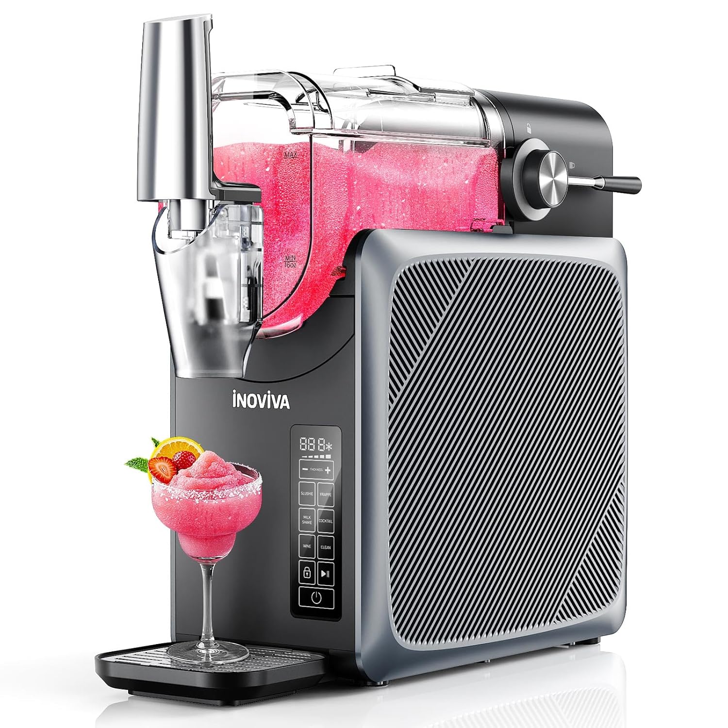 81Wk8kKadnL._SL1500_.jpg Machine for Home, 2.0L Frozen Drink Maker – No Ice Needed, 5 Preset Modes, Self-Cleaning, Fast Cooling Slush Machine for Cocktails, Milkshakes, Smoothies & Frappés - Image 1