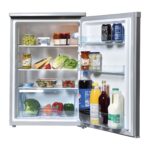 L255S Under Counter Larder Fridge, 55cm, 2 Adjustable Glass Shelves, Large Salad Drawer, Internal Light, Reversible Door, Adjustable Feet, Silver - Image 5
