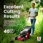 SP41 Petrol Lawnmower, Self-Propelled, 39cm cutting width, 123cc ST120 Autochoke petrol engine, Up to 250m², Includes 40L Grass Collector - Image 4
