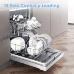 with 13 Place Settings, New Upgraded Full Size Dishwasher 60cm Width, CDWPF1301PWD-UK, Auto Door Open Drying, Quick Wash, Hygiene Wash, Delay… - Image 3