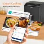 Dual Blaze Air Fryer with Top & Bottom Heating, No Shaking & No Preheating, 6.4L Capacity, No Noise During Cooking, Black - Image 6