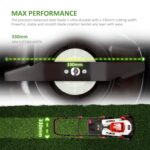 Cordless Lawnmower 20V – Brushless Motor Lawn Mower with 4.0Ah Battery & Charger – 33cm Width, 5 Heights, Mini Lawn Mower for Small Garden – Battery Operated Lawnmower -… - Image 4
