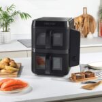 Salter VertiCook View Stackable Air Fryer – Vertical Double Drawer, Cook On 4 Levels, XL 9L Capacity – 2 x 4.5L Baskets, 2 Drawers & 2 Racks, Space Saving, 12 Functions, Sync &… - Image 3
