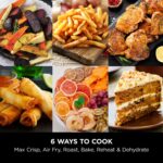 Air Fryer MAX PRO, 6.2L, Uses No Oil, Large Square Single Drawer, Roast, Bake, Air Fry, Family Size, Non-Stick, Dishwasher Safe Basket & Crisper Plate, Silicone Tongs,… - Image 10