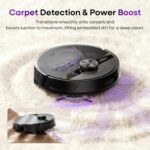 MONSGA MS1 Robot Vacuum Cleaner with Mop, 7000Pa Robotic Vacuum with Lidar Navigation, 180mins Runtime, 5 Editable Maps, APP/Remote/Voice Control, Ideal for Hard Floors and Carpets - Image 8