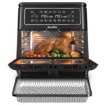 Halo Flexi Air Fryer & Large Mesh Tray | Digital Dual Air Fryer Oven | 11L: Serves 10+ | FryBakeGrillRoast & Reheat | 2400 W | Save £65 a Year on Energy Bills* | Black…
