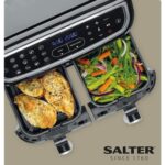 EK4548 Dual Air Fryer – Double Drawer, 2 XL Non-Stick Cooking Trays, Sync & Match Cook Function, Independent Cooking, 8.2L, Sensor Touch Display, 12 Presets, Oil Free,… - Image 7
