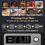 15L Large Air Fryer Oven For Family Digital Knob 1700W 10 in 1 Airfryer Toaster Air Convection Mini Oven electric and grill,Fast Cooking,Cookbook - Image 7