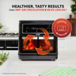Halo Flexi Air Fryer & Large Mesh Tray | Digital Dual Air Fryer Oven | 11L: Serves 10+ | FryBakeGrillRoast & Reheat | 2400 W | Save £65 a Year on Energy Bills* | Black… - Image 3