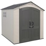 Lifetime 60190 7 x 7ft Heavy Duty Plastic Shed, Beige
