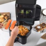 Salter VertiCook View Stackable Air Fryer – Vertical Double Drawer, Cook On 4 Levels, XL 9L Capacity – 2 x 4.5L Baskets, 2 Drawers & 2 Racks, Space Saving, 12 Functions, Sync &… - Image 7