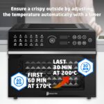 Pro 30 Litre Air Fryer Oven 1800W with Rotisserie Accessory Set – Extra Large Air Fryer for Family, 20 in 1 Dual Cook, Smart Dial, 360° Hot Air Circulation, Time & Temp… - Image 4