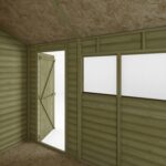 WALTONS 8 x 6 Overlap Storage Shed | Reverse Apex Roof | 7mm Overlap Cladding - Image 9