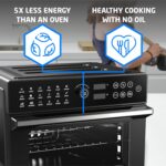 Pro 30 Litre Air Fryer Oven 1800W with Rotisserie Accessory Set – Extra Large Air Fryer for Family, 20 in 1 Dual Cook, Smart Dial, 360° Hot Air Circulation, Time & Temp… - Image 7