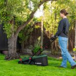 ROTAK18V-32 (Cutting Width: 32 cm, Height of Cut: 25-65 mm, 35 l Fabric Grass Bag, Mulch plug, incl Battery and Charger) - Image 7