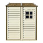 StoreAll 8 x 6 (4.12 m2) Plastic Garden Storage Shed with 1 Fixed Window & Metal Foundation Kit, Strong Metal Roof Structure Fire Retardant and Maintenance-Free Storage… - Image 9