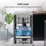 HS622E90XUK Freestanding Standard Dishwasher 85cm High- Stainless Steel – E Rated, Silver, 24 x 23 x 33 inches (L x W x H) [Energy Class E] - Image 8