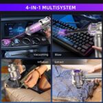 Vacuum Cleaner, 22000Pa 4-in-1 Car Vacuum Cleaner Cordless, 3 Speed Brushless Motor Mini Hoover with One-Touch Cleaning, Rechargeable Portable Air Duster for Home Car… - Image 4