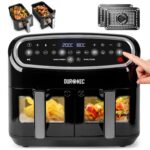 XXL Air Fryer AF34 BK 10L Digital Family Size Air Fryers Oil Free Triple Drawers 10in1 Dual Zone Extra Large AirFryer for Family Cooking with Dishwasher Safe Non-Stick… - Image 10