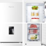 MC55251DE 55cm Freestanding 256 litre 50/50 Fridge Freezer with Non-plumbed Water Dispenser – Frost Free – LED Lighting- 4 Star Freezer Rating -White – E Rated,… - Image 4