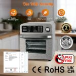 15L Large Air Fryer Oven For Family Digital Knob 1700W 10 in 1 Airfryer Toaster Air Convection Mini Oven electric and grill,Fast Cooking,Cookbook - Image 5