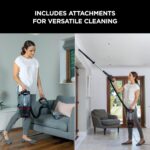 Corded Upright Vacuum Cleaner 1.1L with Lift-Away Technology, Pet Model, LED Headlights, Anti-Allergen, 8m Cord, 750W, Pet, Crevice & Multi-Surface Tools, Red/Black, NV602UKT - Image 4