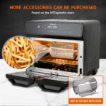 22L Dual Zone Air Fryer Oven With Rotisserie,Large Double Air fryers Mini Ovens Digital 2400W 10 in 1 Airfryer Countertop Convection Oven electric and… - Image 9