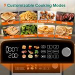 10L Double Stack Air Fryer with Dual Basket & 2 Drawers – 2400W Dual Air Fryer for Even Heating with 4 cooking levels | 9-in-1 Modes, Sync&Match, Shake Reminder，Large for Family… - Image 7
