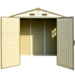 StoreAll 8 x 6 (4.12 m2) Plastic Garden Storage Shed with 1 Fixed Window & Metal Foundation Kit, Strong Metal Roof Structure Fire Retardant and Maintenance-Free Storage… - Image 3