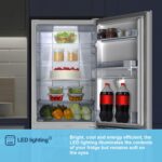 MC55251DE 55cm Freestanding 256 litre 50/50 Fridge Freezer with Non-plumbed Water Dispenser – Frost Free – LED Lighting- 4 Star Freezer Rating -White – E Rated,… - Image 9