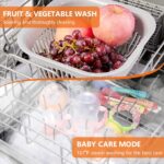 Table Top Dishwasher 6 Programs Mini Dishwasher with Touch Control, Auto-drying, Baby Care & Fruit Wash, Perfect for Small Families, Couples - Image 8