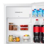 82L Under Counter Fridge with LED Lighting, Adjustable Temperature Control, Reversible Door and 3 star Ice Box, White, E rated - Image 6