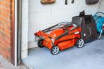 380R Electric Rotary Lawn Mower – 38 cm Cutting Width, 45 Litre Grass Box, Close Edge Cutting, Rear Roller, Central Height Adjust, Space Saving Storage Features - Image 8