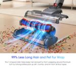 Cleaner,Stick Vacuum 45KPA/450W/60min,Wall-mounted Charging/V-shaped Anti-Tangle,with Self-standing Function and Removable Battery,Vacuum Cleaner for Pet… - Image 6