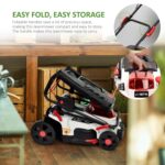 Cordless Lawnmower 40V – Brushless Motor Lawn Mower with 2x 4.0Ah Batteries & Dual Charger, 37cm Width, 6 Heights – Heavy Duty Lawnmower for Medium and Large Gardens – 35L… - Image 7