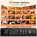 30L Air Fryer Oven, 18 in 1 Presets Dual-Cook Function Air Fryer, 360°Hot Air Circulation Technology/Digital Knob/LED Touch Panel/Timer & Temperature Control, Oil-Less Cooking,… - Image 3